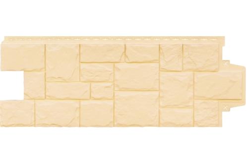 Фасадная панель GL Крупный камень Classic бежевый