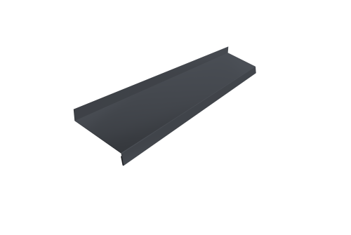 Отлив простой 150 0,45 Drap RAL 7024 мокрый асфальт (2м)