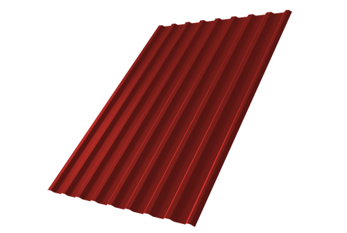 Профнастил С20R 0.45 PE RAL 3011 коричнево-красный