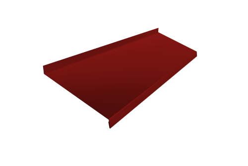 Отлив простой 250 0,45 PE с пленкой RAL 3011 коричнево-красный (2м)