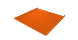 Фальц двойной стоячий Line Grand Line 0,45 PE с пленкой на замках RAL 2004 оранжевый