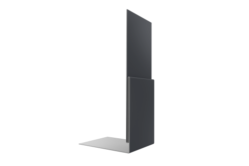 Планка приемная оконная 0,45 PE с пленкой RAL 7024 мокрый асфальт (2м)