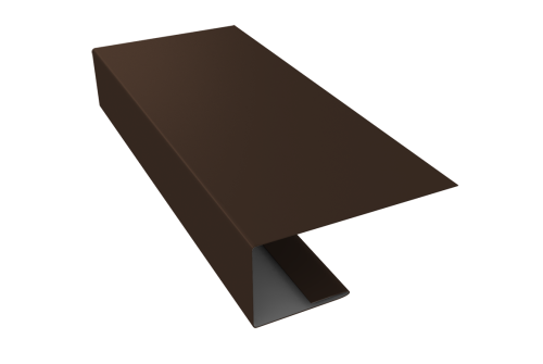 J-Профиль 18мм 0,45 PE с пленкой RAL 8017 шоколад (2м)