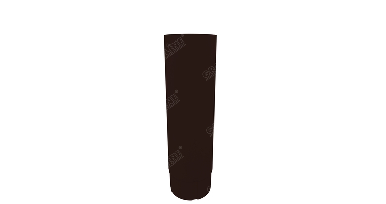 Труба круглая,100 мм 3 м  RAL 8017 шоколад
