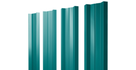 Штакетник М-образный А с прямым резом 0.45 PE RAL 5021 водная синь