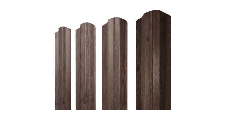 Штакетник М-образный В фигурный 0,45 Print Elite White Wood TwinColor