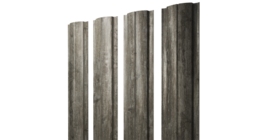 Штакетник Полукруглый Slim с прямым резом 0,45 Print Elite Nordic Wood TwinColor