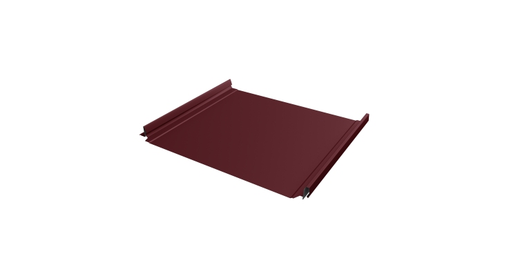 Кликфальц Pro Grand Line 0,5 Satin с пленкой на замках RAL 3005 красное вино