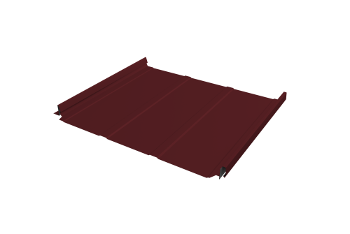 Кликфальц Pro Line Grand Line 0,45 PE с пленкой на замках RAL 3005 красное вино