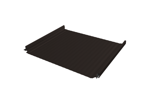 Кликфальц Pro Gofr Grand Line 0,5 Satin с пленкой на замках RR 32 темно-коричневый