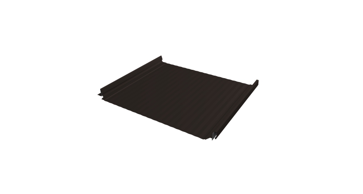 Кликфальц Pro Gofr Grand Line 0,45 Drap TX с пленкой на замках RR 32 темно-коричневый