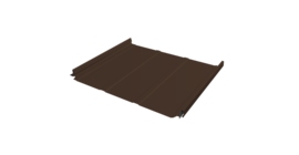 Кликфальц Pro Line Grand Line 0,5 Satin Matt TX с пленкой на замках RAL 8017 шоколад