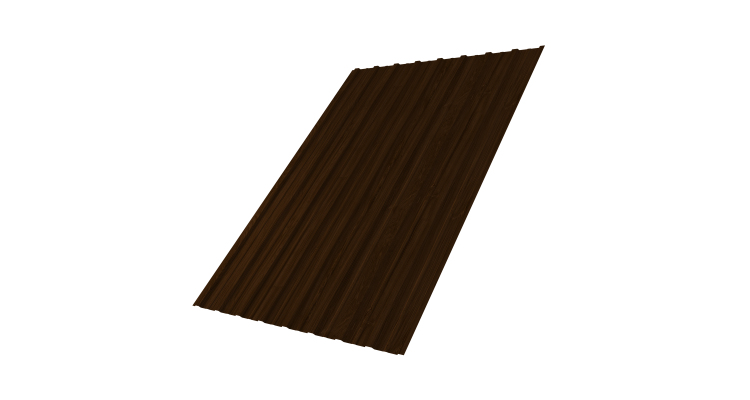Профнастил С10A 0,45 Print Elite Choco Wood TwinColor