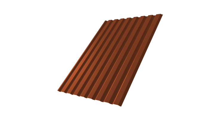 Профнастил С20А 0.45 PE RAL 3009 оксидно-красный