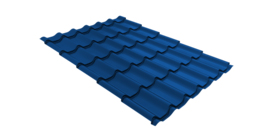 Металлочерепица классик Grand Line 0,45 PE RAL 5005 сигнальный синий