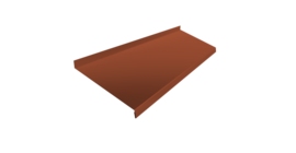 Отлив простой 200 0,45 PE с пленкой RAL 8004 терракота (2м)