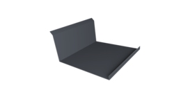 Планка примыкания нижняя 20х122х260х15 0,45 Drap ST RAL 7024 мокрый асфальт (2м)