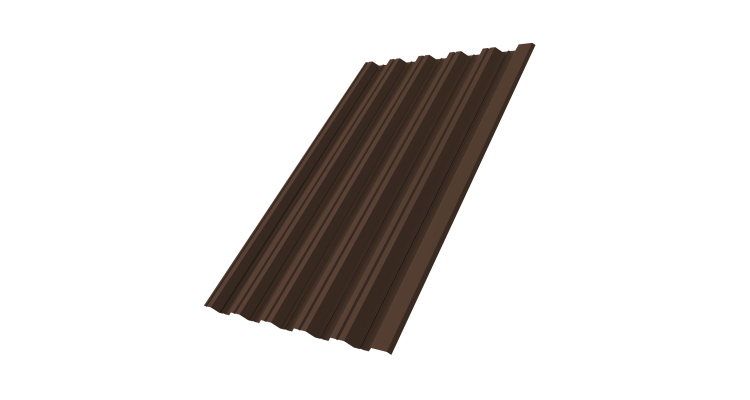 Профнастил НС35R Grand Line 0,5 Drap RAL 8017 шоколад