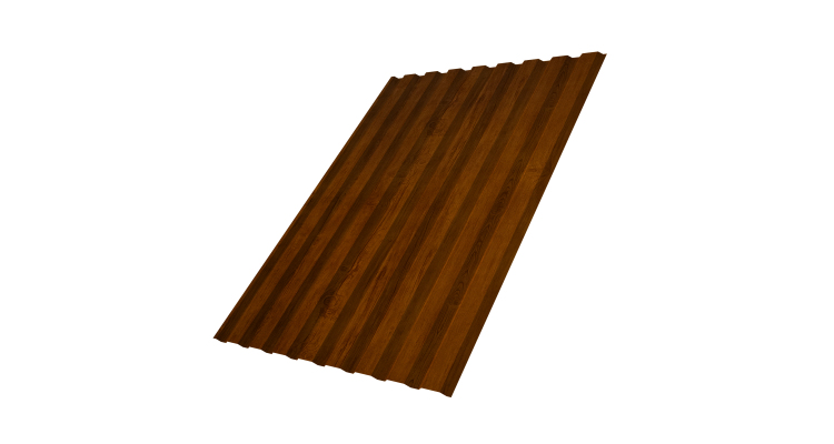 Профнастил С20A 0.45 Print Premium Golden Wood Intense FTC