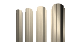 Штакетник П-образный А фигурный 0,45 Print Elite Milky Wood TwinColor