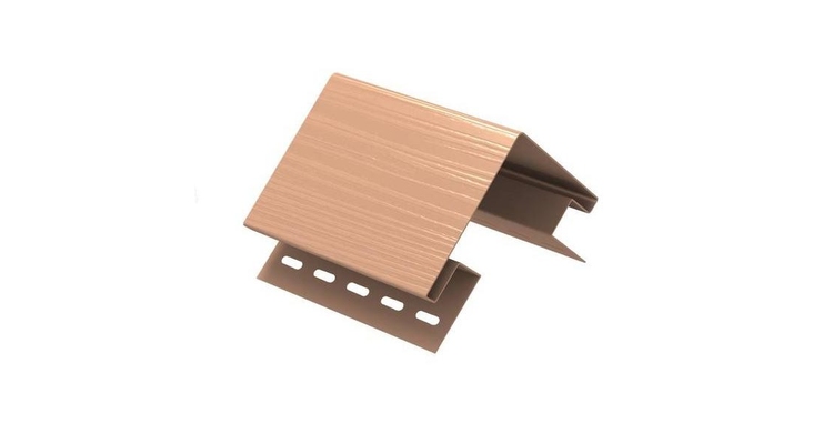 Наружный угол сайдинга 3050 ЮП (уп 5 шт), цвет розовый