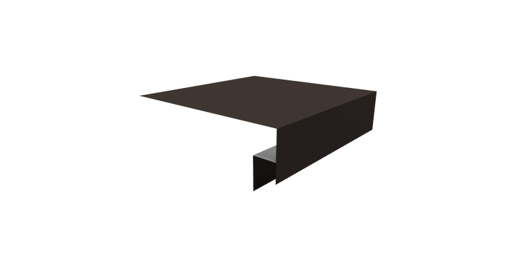 Планка околооконная сложная Блок-хаус new 200х50х27 0,45 Drap ST RR 32 темно-коричневый (2м)