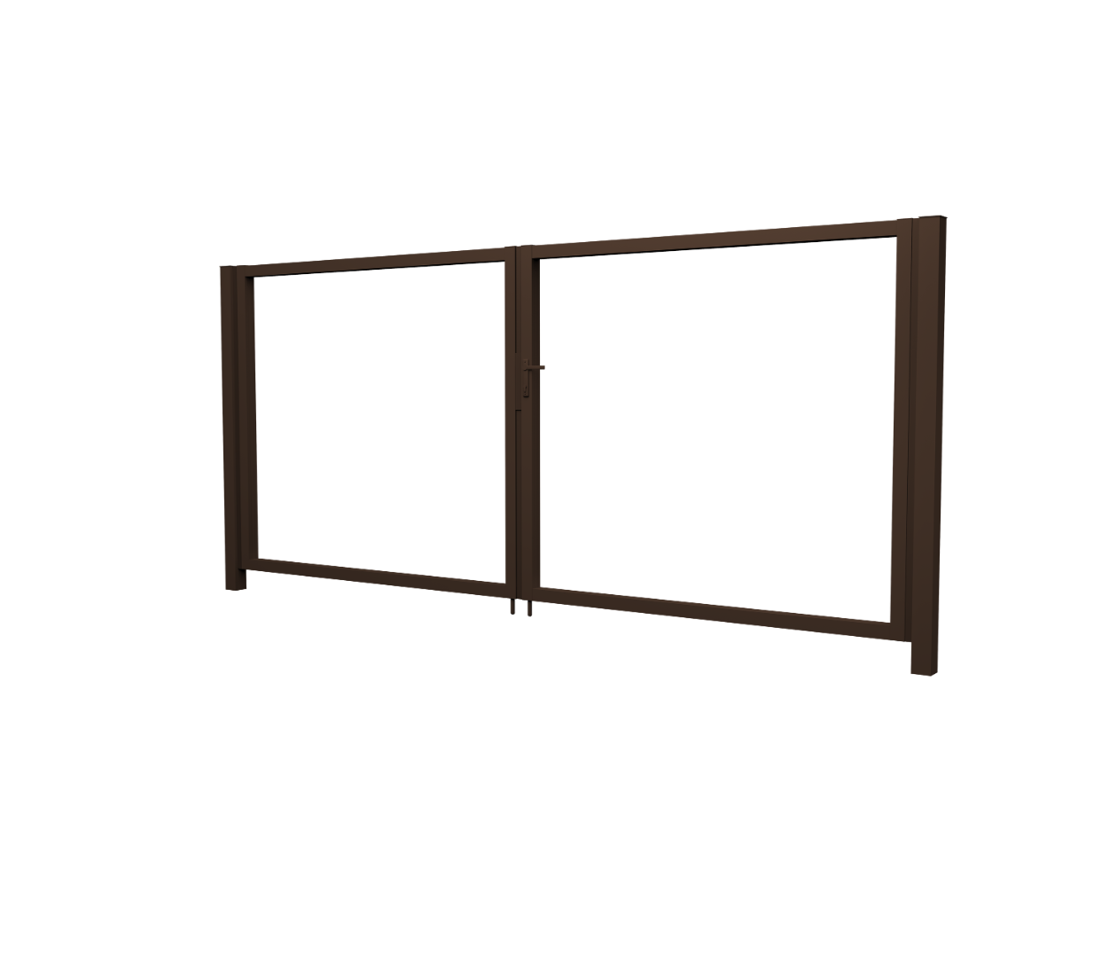 Ворота Жалюзи Texas 1.8х3.6 RAL 8017 без заполнения (ламель 125 мм)