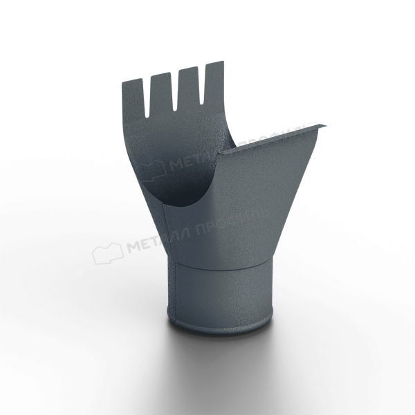 Воронка выпускная Металл Профиль Foramina Freeze D125/100 Grey