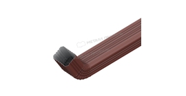 Труба водосточная с коленом Металл Профиль БЮДЖЕТ 76х102х3000 RR32