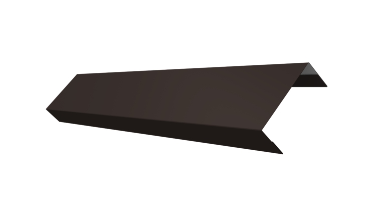 Ламель лицевая 50 забора жалюзи Texas 0.5 PurLite Matt с пленкой RR 32 темно-коричневый