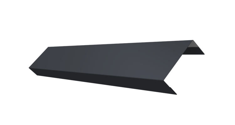 Ламель обратная 50 забора жалюзи Texas 0.5 Atlas X с пленкой RAL 7024 мокрый асфальт