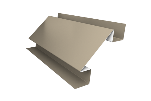 Планка угла внутреннего сложного Экобрус Grand Line 0,45 PE с пленкой RAL 1015 светлая слоновая кость (3м)