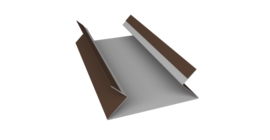 Планка угла внутреннего составная верхняя 0,45 Drap TR RAL 8017 шоколад (3м)