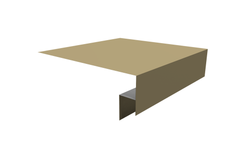 Планка околооконная сложная Экобрус Grand Line 200х50х25 0,45 PE с пленкой RAL 1014 слоновая кость (3м)