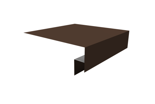 Планка околооконная сложная Экобрус Grand Line 250х50х25 0,5 Drap TX RAL 8017 шоколад (2м)