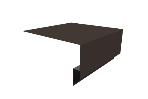 Планка околооконная сложная Экобрус Grand Line 250х75х25 0,5 Drap TX RR 32 темно-коричневый (2м)