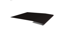 Планка начальная 0,5 Satin с пленкой RAL 9005 черный (3м)