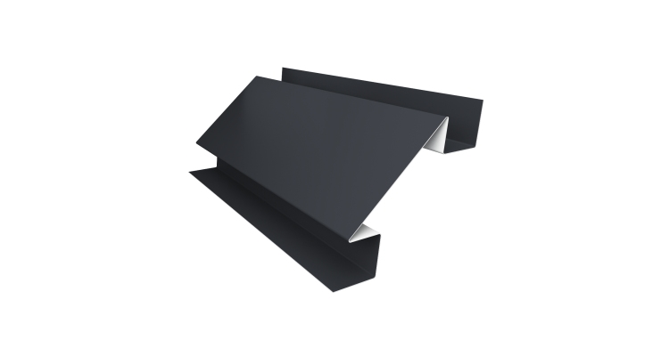 Угол внутренний сложный 75мм 0,5 Drap RAL 7024 мокрый асфальт (2м)