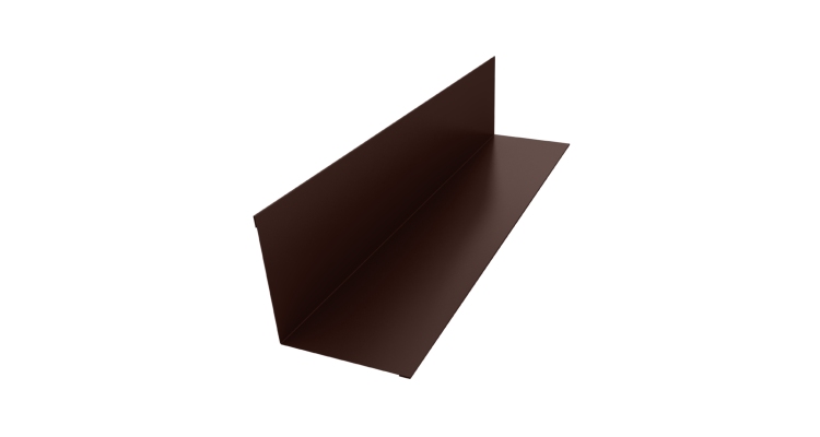 Угол внутренний 110х110 0,5 Satin с пленкой RAL 8017 шоколад (3м)