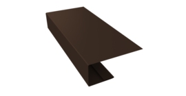 J-Профиль 18мм 0,45 Drap TwinColor RAL 8017 шоколад (2м)