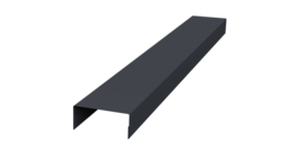 Крышка 45х20 жалюзи Texas 0,5 Atlas X RAL 7024 мокрый асфальт (3м)