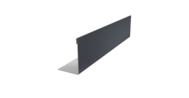 Нащельник 125 Texas 25х35 0,45 Drap RAL 7024 мокрый асфальт (L1,5)