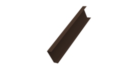 Декоративная накладка на столб универсальная 80х80 для забора жалюзи 0,45 Drap-double TX RAL 8017 шоколад (3м)