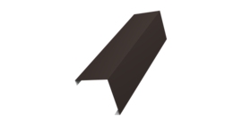 Декоративная накладка на столб универсальная угловая 60х60 для забора жалюзи 0,45 Drap TX RR 32 темно-коричневый (3м)