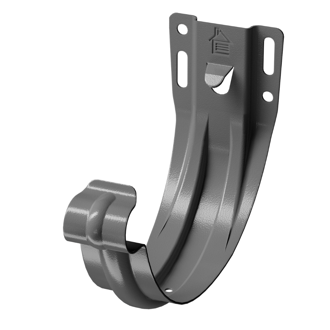 Кронштейн желоба карнизный Stal Premium, графит