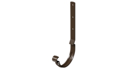 Карнизный крюк для желоба длинный Stal Premium, каштан