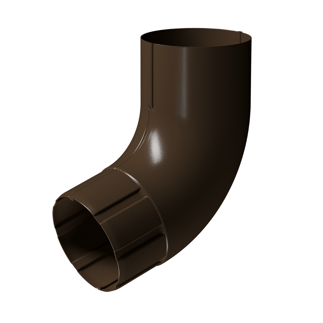 Колено для водосточной трубы 72˚ Stal Premium, каштан