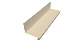 Планка примыкание нижнее к трубе для Кликфальц Pro 0,45 Drap TX RAL 1015 светлая слоновая кость (3м)