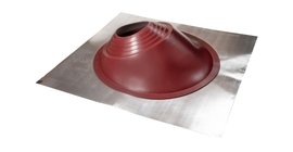 Проходной элемент MF угловой №3.1 (280-460мм) +185 EPDM (металлический неокрашенный фланец) красный