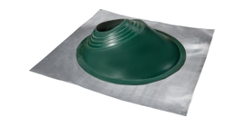 Проходной элемент MF угловой №3.1 (280-460мм) +185 EPDM (металлический неокрашенный фланец) зеленый